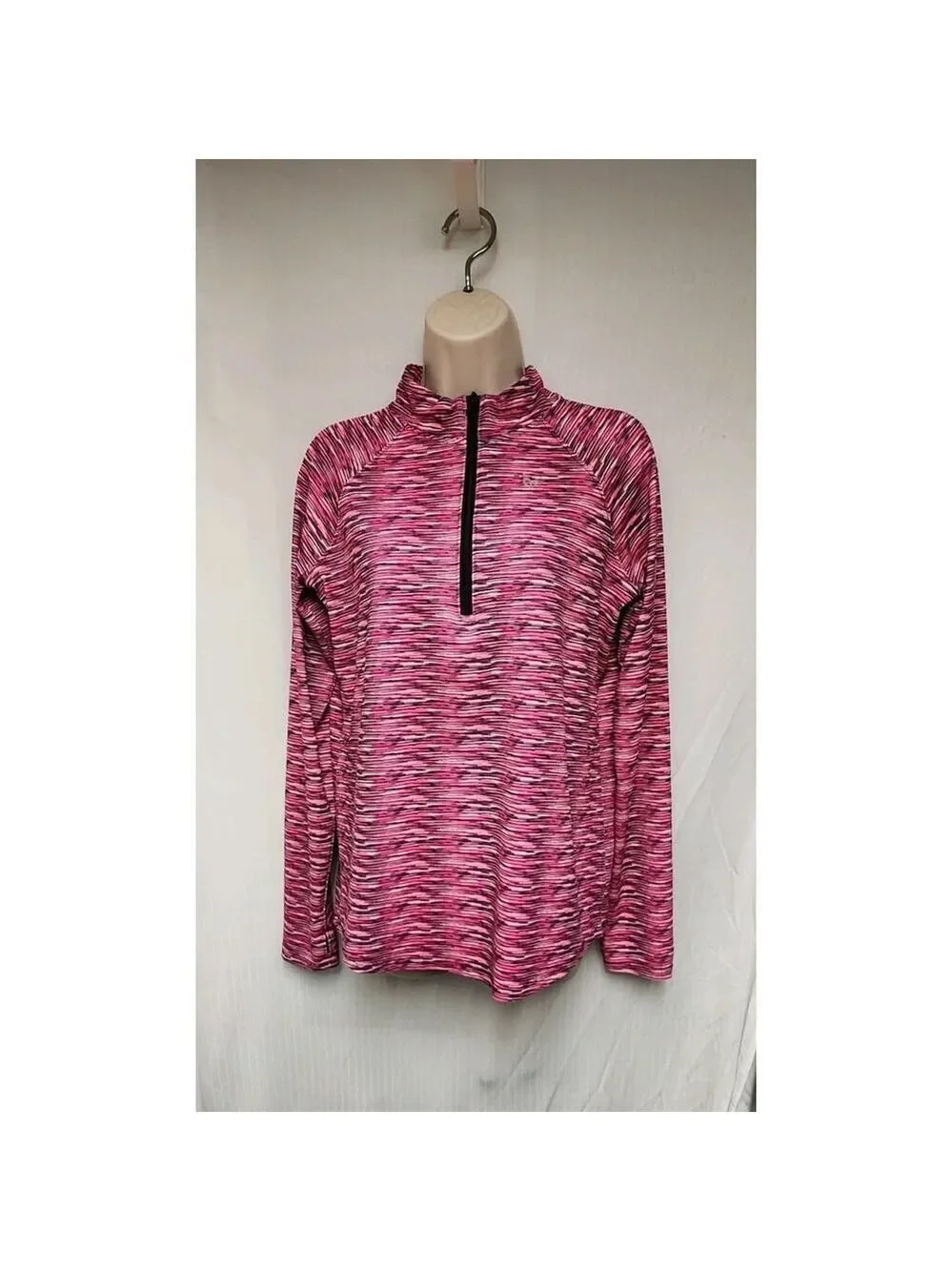 Justice Girls Sweatshirt Pink/Black 18 Pullover Long Sleeves